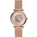 Fossil ME3175 Watch Carlie Automatic steel rose colored 35 mm
