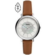 Fossil ES5090 Watch Jacqueline steel-leather silver-brown 36 mm