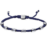 Fossil JF04088040 Bracelet Vintage Casual Summer Beads silver-blue