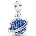 Pandora Me 791437C01 Hanging charm ME Gradient Planet silver-enamel-crystal blue