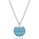 Swarovski 5642957 Necklace Ginger silver-coloured-aquamarine blue