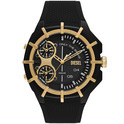 Diesel DZ1987 Watch Framed silicone black-gold colored 51 mm