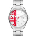 Diesel DZ1992 Watch MS9 steel silver-white-red 44 mm