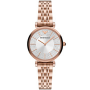 Emporio Armani AR11446 Watch Gianni T-Bar steel rose colored white 32 mm