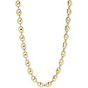 TI SENTO-Milano 3985SY Necklace Coffee bean link silver gold and silver colored 8 mm 42 cm