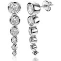 Zinzi ZIO2053 Earrings Luxury silver-zirconia white 25 mm