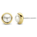 TI SENTO-Milano 7875YP Stud earrings silver-pearl gold-coloured-white 4 mm