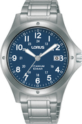Lorus RG881CX9 Watch titanium silver-blue 37 mm