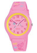 Lorus RRX49HX9 Watch Young silicone silver-pink 34 mm