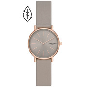 Skagen SKW3060 Watch Signature Lille steel-leather rose-coloured-grey 30 mm
