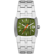 Diesel DZ2150 Watch Cliffhanger steel silver-green 36 mm