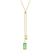 Swarovski 5628706 Necklace Millenia Y-pendant gold-coloured-green-yellow 50 cm