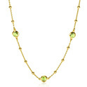Zinzi ZIC2348 Necklace Balls silver-crystal gold-green 42-45 cm