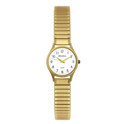 Prisma P.1153 Watch stretch strap steel gold-coloured-white 21 mm