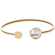 Skagen SKJ1585710 Bracelet Cuff Agnethe steel-mother-of-pearl gold-coloured-white