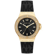 Michael Kors MK7281 Watch Lennox steel-silicone gold-coloured-black 37 mm