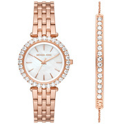 Michael Kors MK1064SET Gift set Watch + Bracelet Darci steel rose colored mother-of-pearl 34 mm