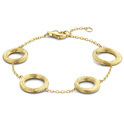 Bracelet Rounds 16 mm yellow gold 17-19 cm