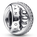 Pandora 792317C01 Charm Signature Logo silver-zirconia