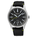 Seiko SUR517P1 Watch steel-nylon silver-coloured-black 39.5 mm