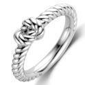 TI SENTO-Milano 12278ST Ring Braided Knot silver