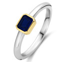 TI SENTO-Milano 12273BY Ring silver-synth. crystal gold-and silver-blue