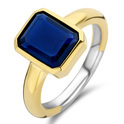 TI SENTO-Milano 12272BY Ring silver-colored gold-and silver-colored-blue