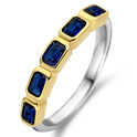 TI SENTO-Milano 12274BY Ring silver-coloured gold- and silver-coloured-blue
