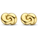 TI SENTO-Milano 7896SY Ear studs Button silver gold colored 6 x 8 mm