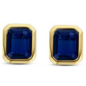 TI SENTO-Milano 7893BY Stud earrings silver gold-and silver-coloured-blue 5 x 6 mm
