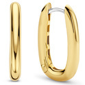 TI SENTO-Milano 7901SY Earrings Oval silver gold colored 3 x 16 mm