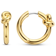 TI SENTO-Milano 7897SY Earrings Button silver gold colored 3 x 22 mm