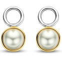 TI SENTO-Milano 9255YP Ear charms Crystal Pearl silver-pearl gold-and silver-coloured-white 7.5 x 14 mm