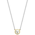 TI SENTO-Milano 34007YP Necklace Crystal Pearl silver-pearl gold- and silver-coloured-white 38-48 cm