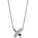 TI SENTO-Milano 34003ZI Necklace Cross Over silver-zirconia white 38-48 cm