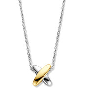 TI SENTO-Milano 34003SY Necklace Cross Over silver gold and silver colored 38-48 cm