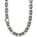 TI SENTO-Milano 34005BL Necklace Lapis silver-zirconia-pearl gold-and silver-coloured-blue-white 45 cm