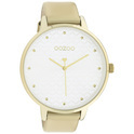OOZOO C11035 Watch Timepieces steel-leather gold-coloured-white 48 mm