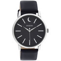 OOZOO C11043 Watch Timepieces steel-leather silver-coloured-dark blue 40 mm