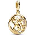 Pandora Me 762318C01 Hanging charm ME The Elements silver-zirconia gold-coloured-white.
