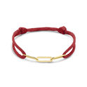Bracelet silver-satin gold-coloured-red 13 - 26 cm