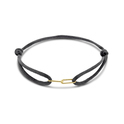 Bracelet yellow gold-satin gold-coloured-black 13-26 cm