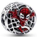 Pandora Marvel 792350C01 Charm Marvel Spider-Man Soaring City silver-enamel red-black