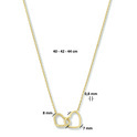 Necklace Yellow gold Hearts 40 - 42 - 44 cm