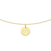 Necklace Constellation Fish yellow gold 41-45 cm