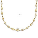 Necklace Fantasy yellow gold 4.8 mm 43 cm