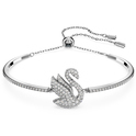 Swarovski 5649772 Bracelet Iconic Swan silver-coloured-white max. 24 cm