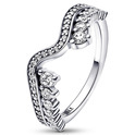 Pandora 192543C01 Ring Stackable Sparkling Asymmetric Wave silver-zirconia white 