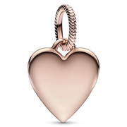 Pandora 388914C00 Engravable Heart Tag Hanger silver rose