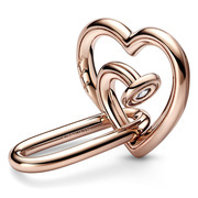 Pandora Me 782530C01 Link Styling Nailed Heart Double silver rose color